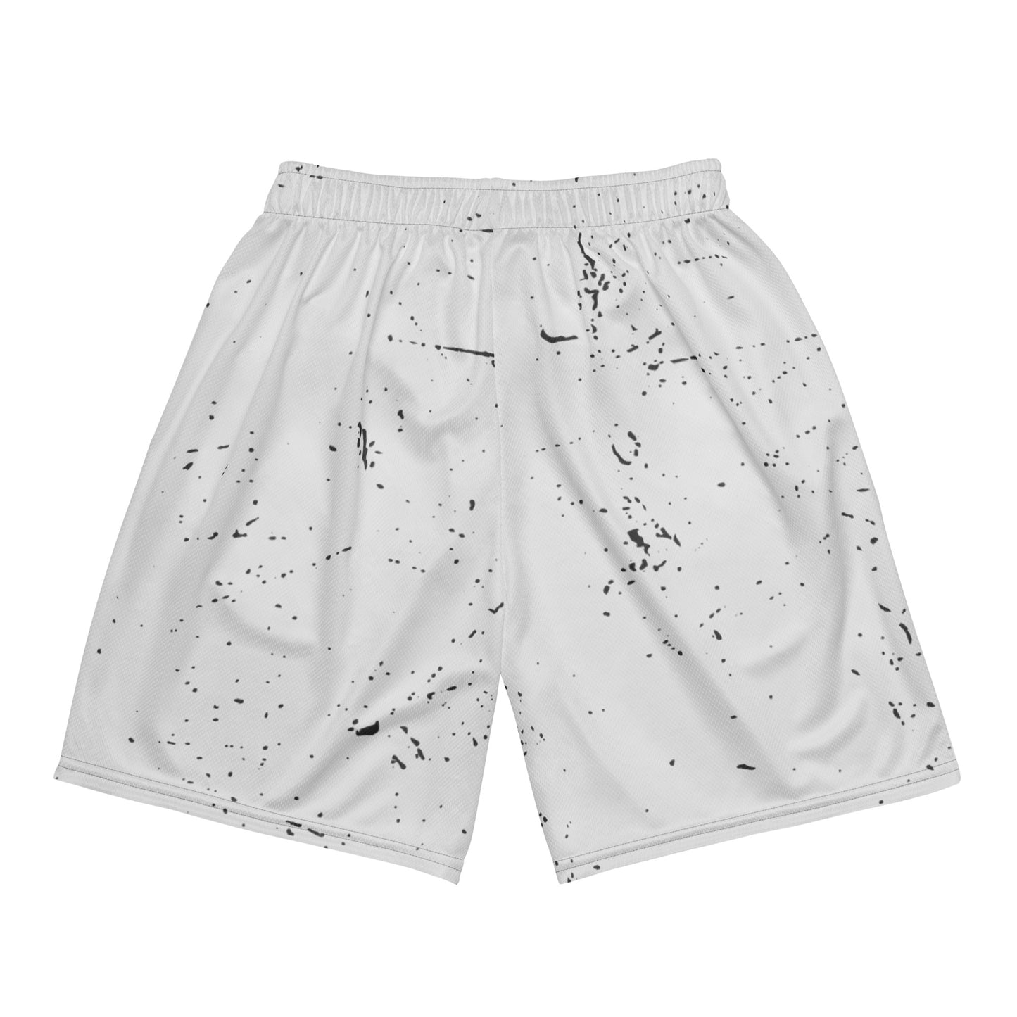 Casual Splatter mesh shorts