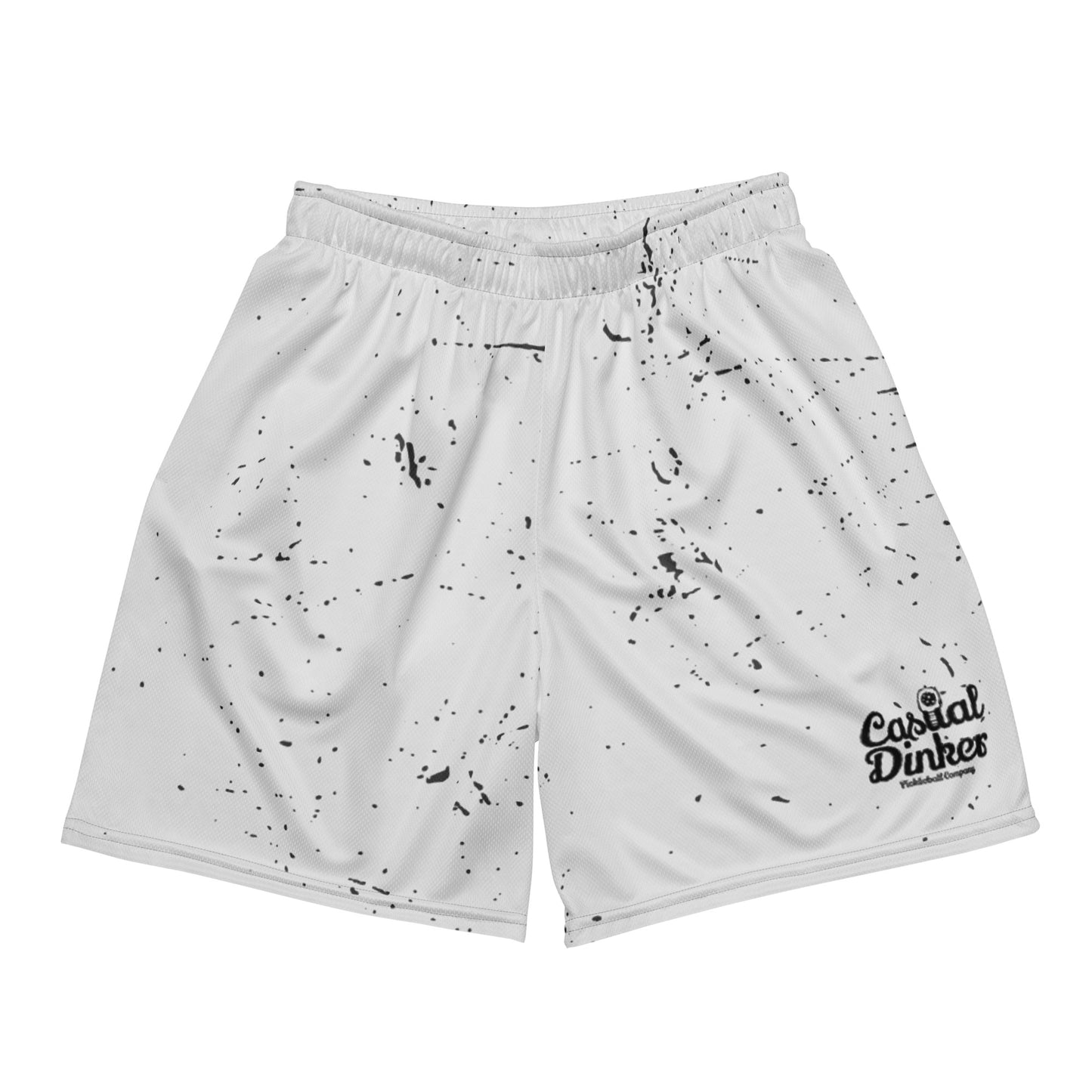 Casual Splatter mesh shorts