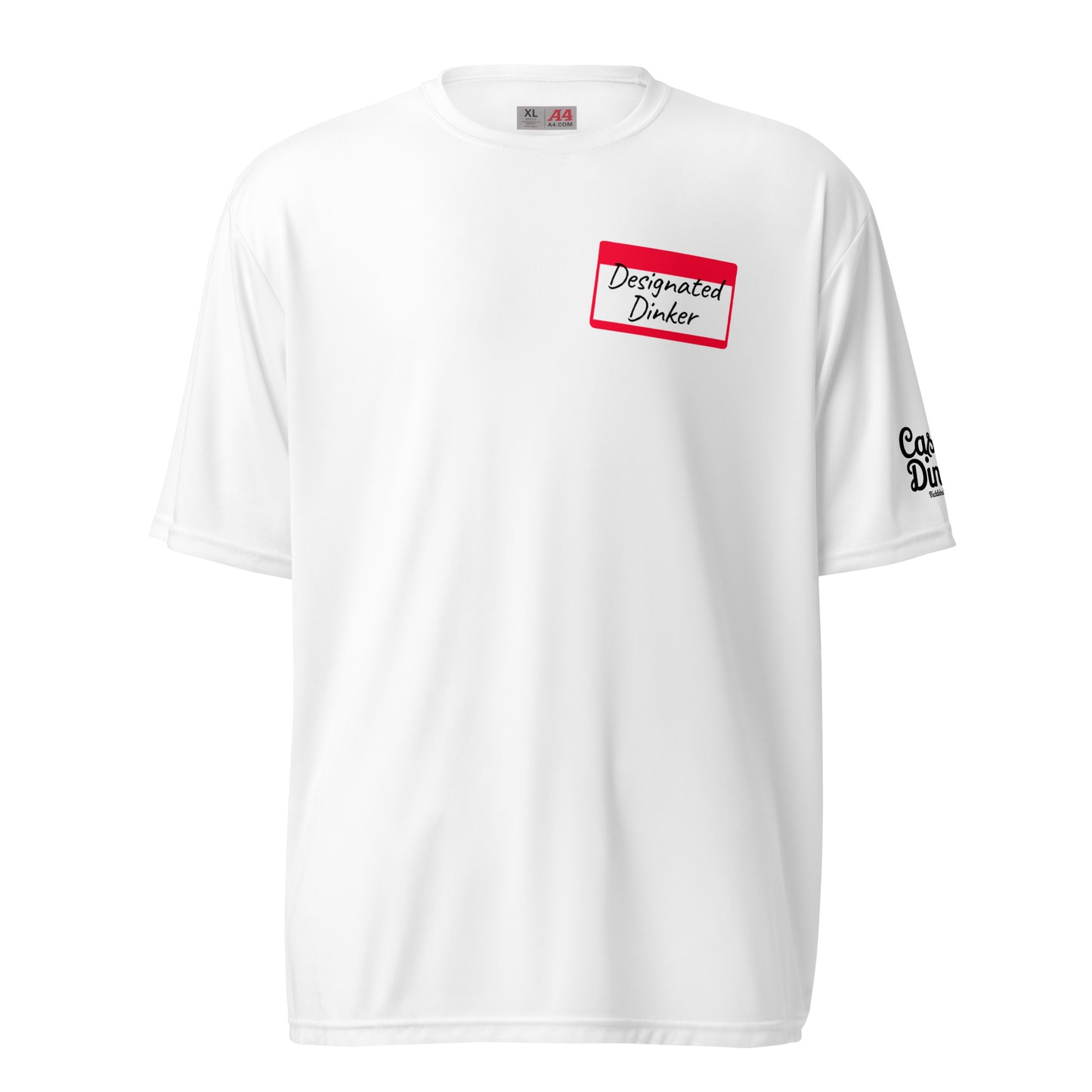 Designated Dinker performance t-shirt