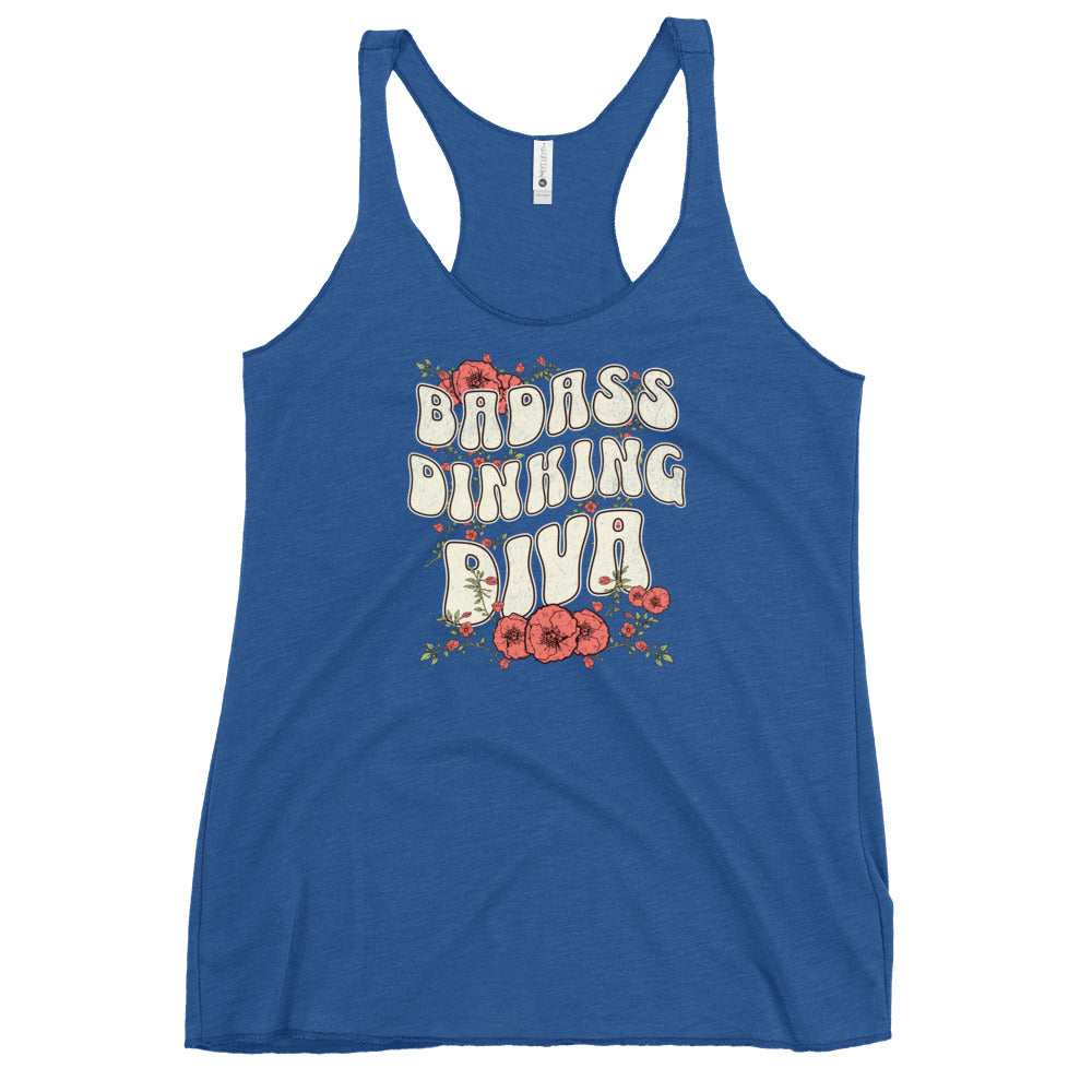 Badass Dinking Diva Racerback Tank