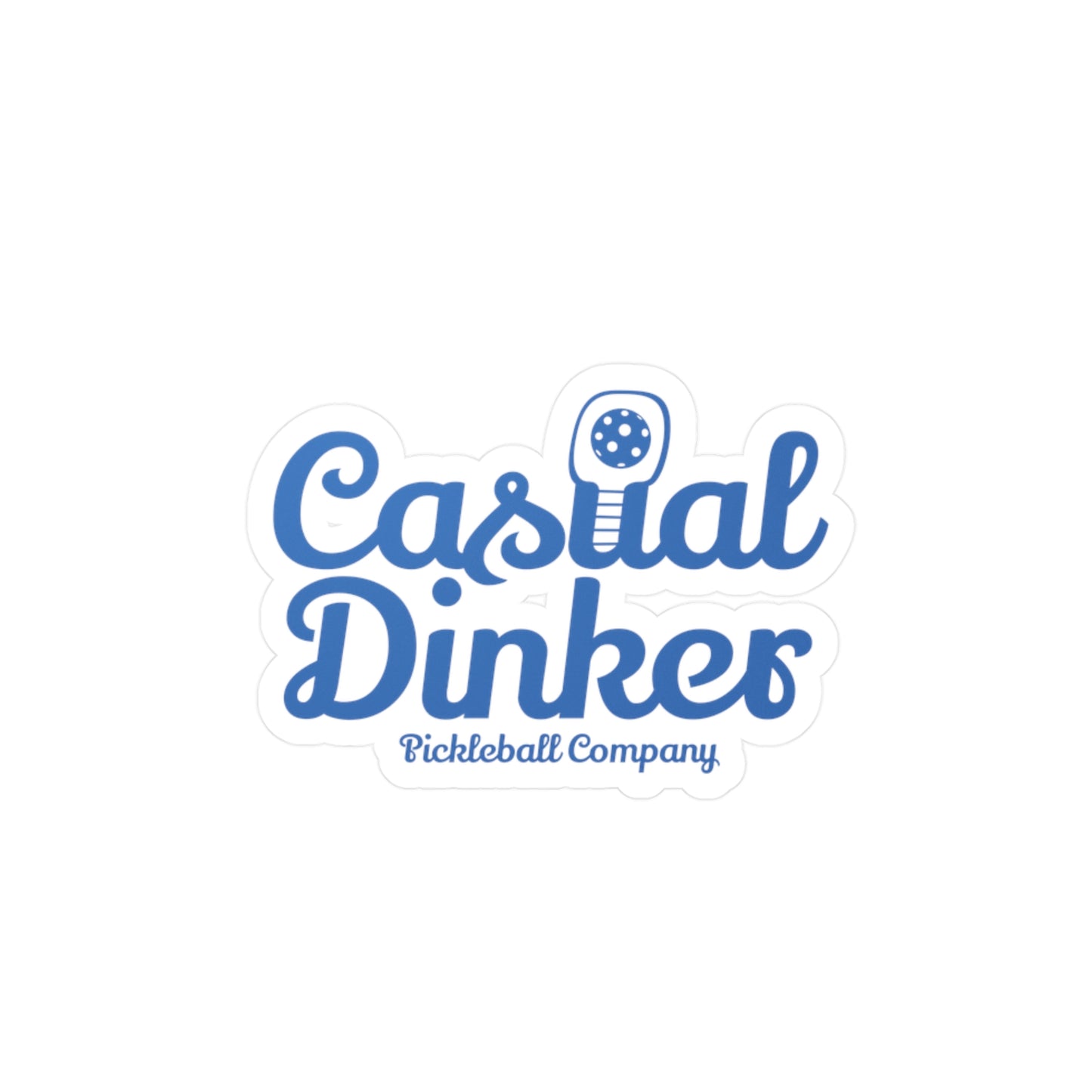 Casual Dinker Blue Vinyl Decal