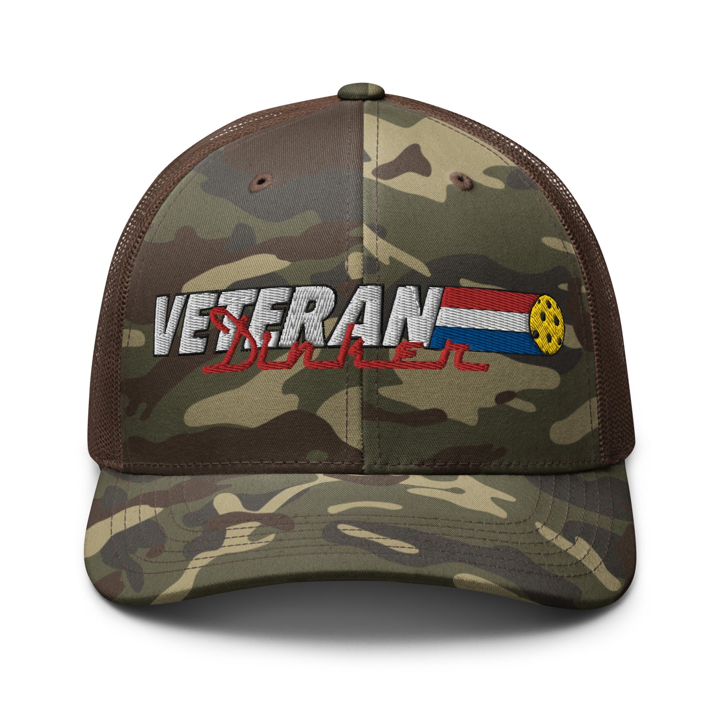 Veteran Dinker Camo trucker hat