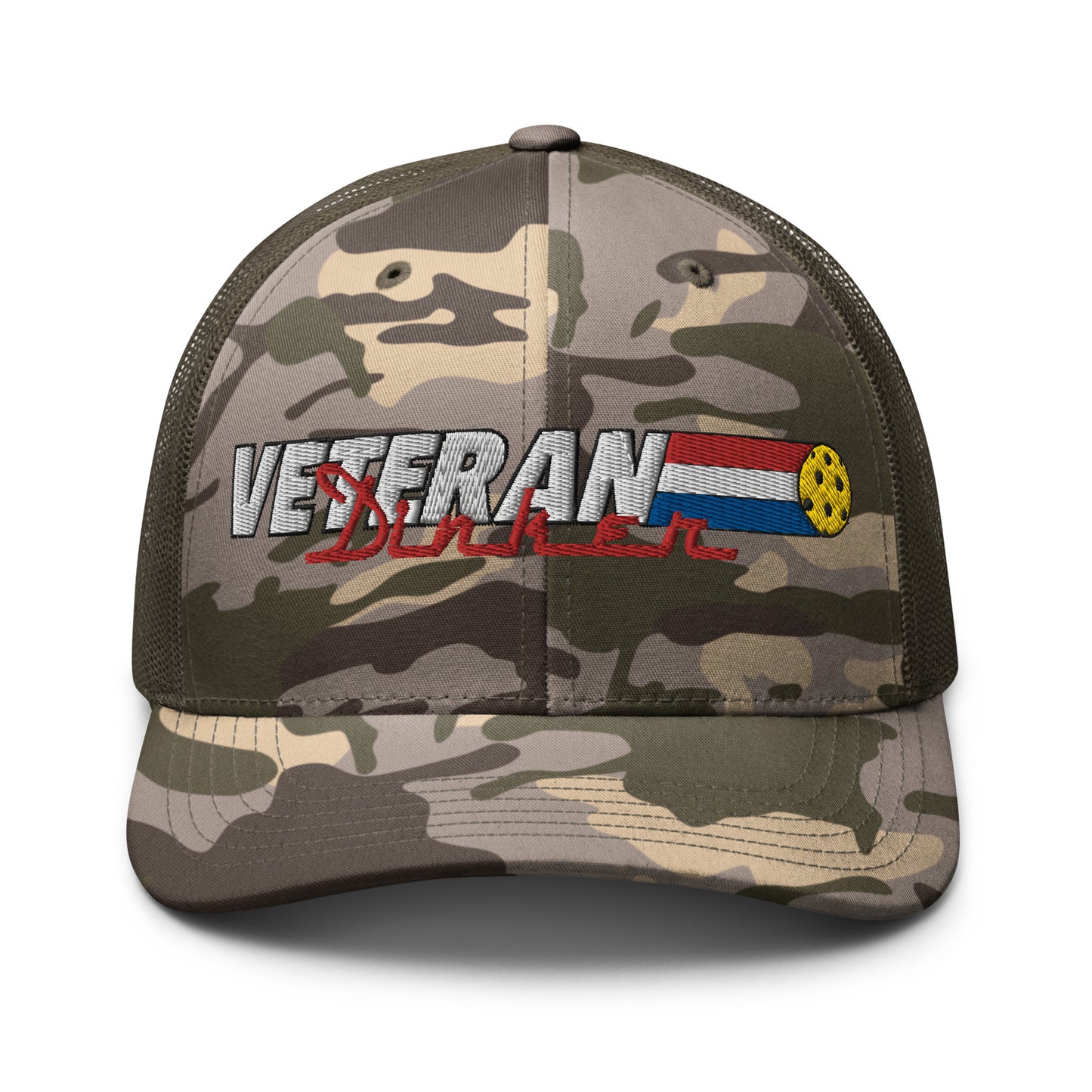 Veteran Dinker Camo trucker hat