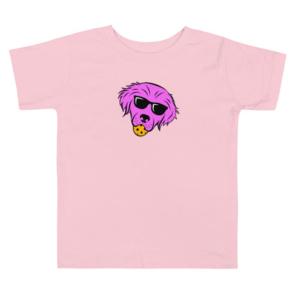 Little Dinker Dog Pink Toddler Tee