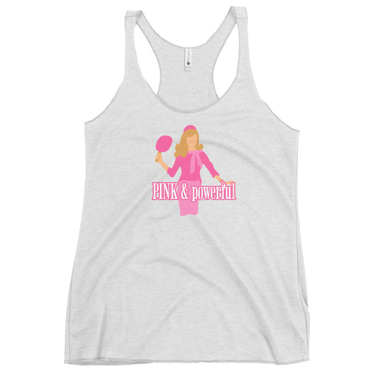 PINK & powerful Racerback Tank